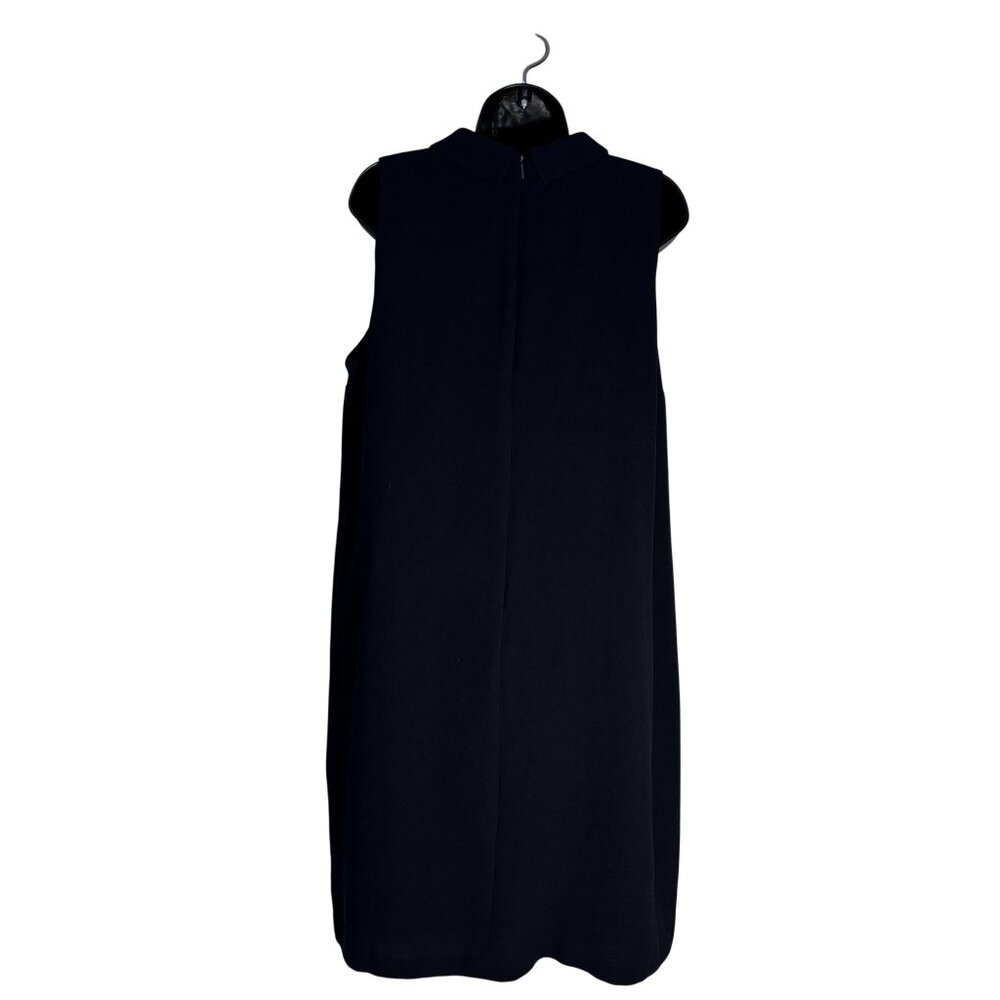 Chicos Cut-Out Mock Neck Sleeveless Short Dress Navy Chicos Size 2.5 - Picture 4 of 11